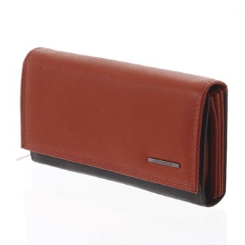 Dámska kožená peňaženka čierno červená - Bellugio Sofia