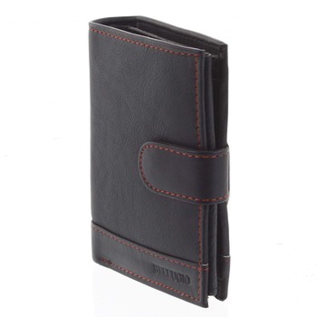 Pánska kožená peňaženka čierno červená - Bellugio Garner