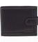 Pánska kožená peňaženka čierno modrá - Bellugio Eurus