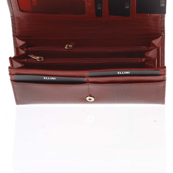 Dámska kožená peňaženka červená - Ellini Curcio