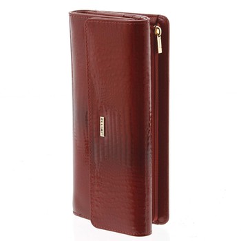 Luxusná dámska kožená peňaženka červená - Ellini Amity