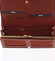 Luxusná obrovská dámska kožená peňaženka červená - Ellini Fleur