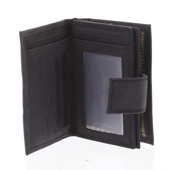 Kožená peňaženka čierna - WILD Tiger