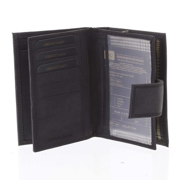 Kožená peňaženka čierna - WILD Tiger