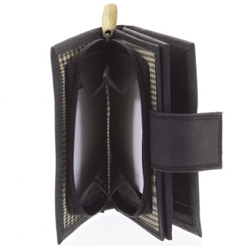 Kožená peňaženka čierna - WILD Tiger