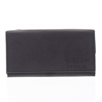 Dámska kožená peňaženka čierna - WILD Nataniela