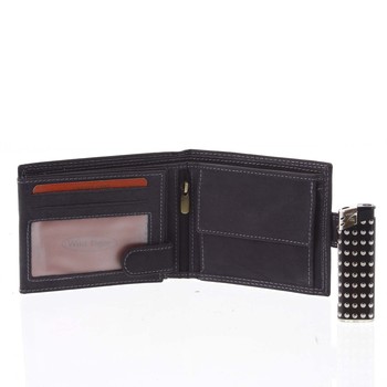 Pánska kožená peňaženka čierna - WILD 2800