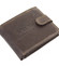Pánska kožená peňaženka tmavo hnedá - WILD 2800