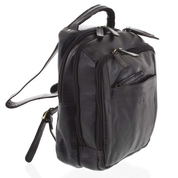 Pánsky kožený batoh čierny - WILD Josemar