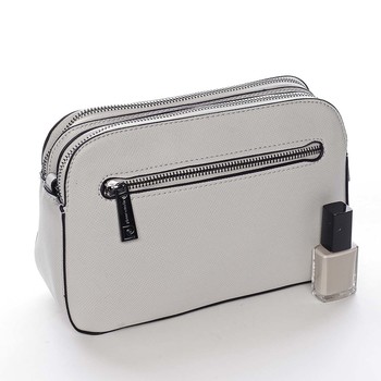Dámska crossbody kabelka krémovosivá - Pierre Cardin Djamila