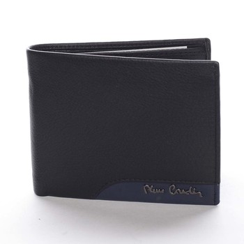 Pánska kožená peňaženka čierna - Pierre Cardin Medard Blue