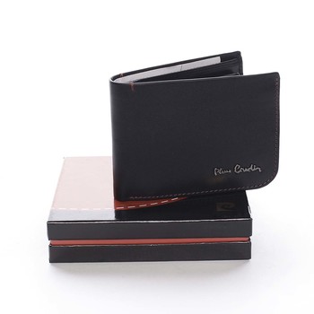 Pánska kožená peňaženka čierna - Pierre Cardin Tilak Red
