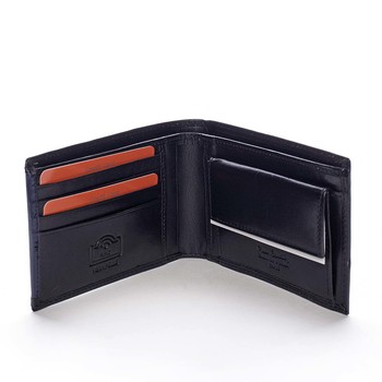 Pánska kožená peňaženka čierna - Pierre Cardin Ludmar Blue