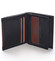 Malá pánska kožená peňaženka čierna - Pierre Cardin Mambu Rosso