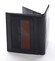 Malá pánska kožená peňaženka čierna - Pierre Cardin Mambu Rosso