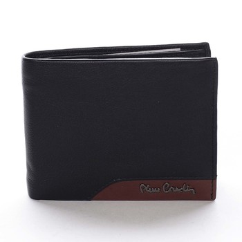 Pánska kožená peňaženka čierna - Pierre Cardin Mikel Rosso
