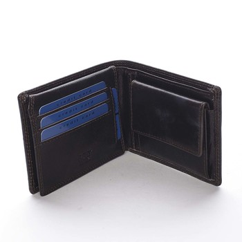 Pánska kožená peňaženka tmavohnedá - Pierre Cardin Lohan