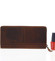 Dámska kožená peňaženka hnedá - Tomas Xambo