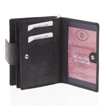 Dámska kožená peňaženka antracitová - Tomas Intya