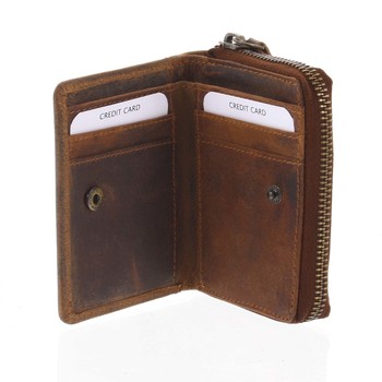 Kožená peňaženka hnedá - Tomas Omcane