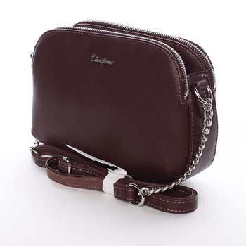 Dámska crossbody kabelka tmavá vínová - David Jones Beatriz