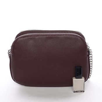 Dámska crossbody kabelka tmavá vínová - David Jones Beatriz