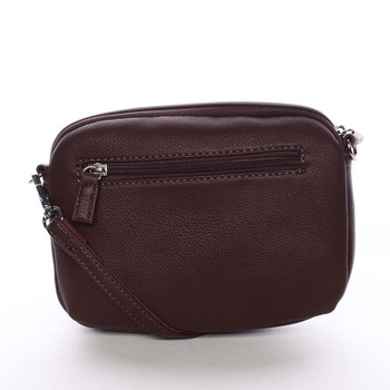 Malá dámska crossbody kabelka tmavofialová - David Jones Berivan 