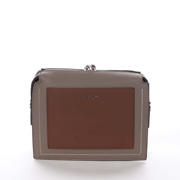 Dámska crossbody kabelka taupe - David Jones Brite