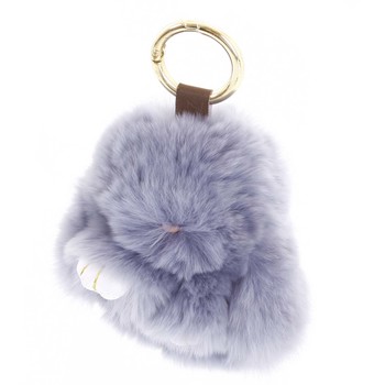 Chlpatý prívesok bledomodrý - Rabbit 03