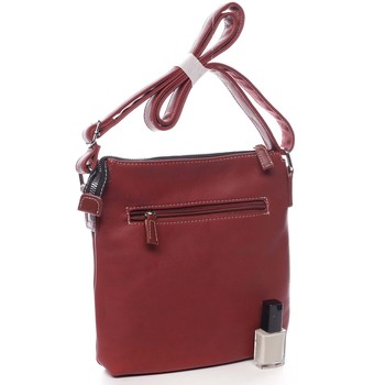 Dámska crossbody kabelka tmavo červená - David Jones Rhona 