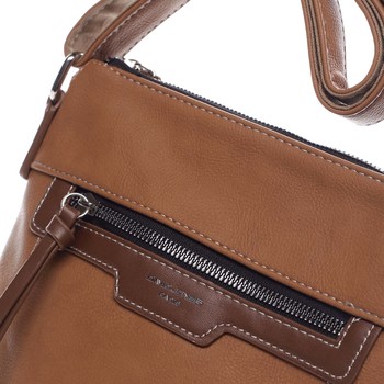 Dámska crossbody kabelka koňaková - David Jones Rhona 