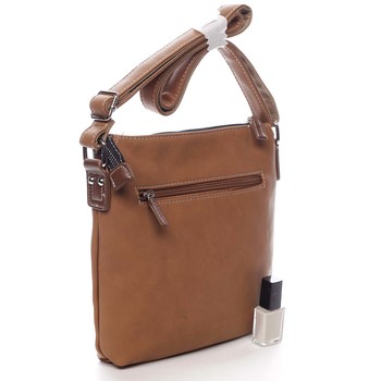 Dámska crossbody kabelka koňaková - David Jones Rhona 