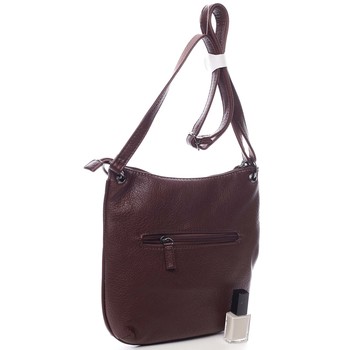 Dámska crossbody kabelka tmavá vínová - David Jones Blanka