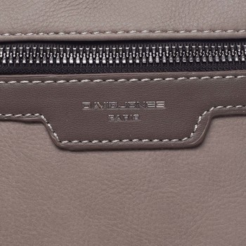 Dámska crossbody kabelka taupe - David Jones Rhona 