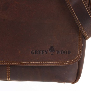Pánska kožená taška hnedá - Greenwood Jordy