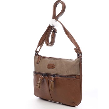 Dámska crossbody kabelka hnedá - David Jones Lucinda