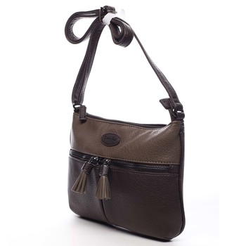 Dámska crossbody kabelka tmavohnedá - David Jones Lucinda