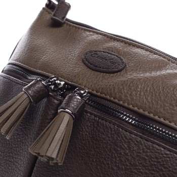 Dámska crossbody kabelka tmavohnedá - David Jones Lucinda