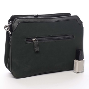 Dámska crossbody kabelka tmavozelená - David Jones Lorena