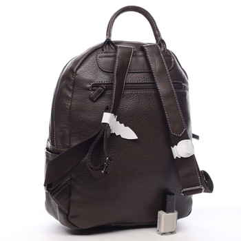 Dámsky batoh tmavo hnedý - David Jones Pink