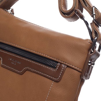 Dámska crossbody kabelka koňaková - David Jones Rhona 