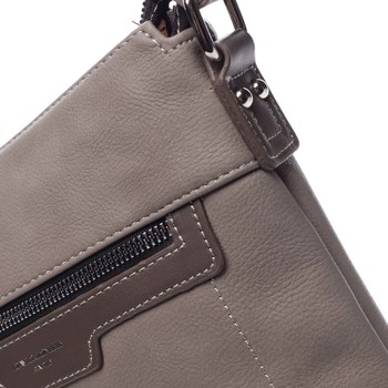 Dámska crossbody kabelka taupe - David Jones Rhona 