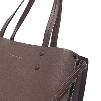 Dámska kabelka taupe - Pierre Cardin Letti