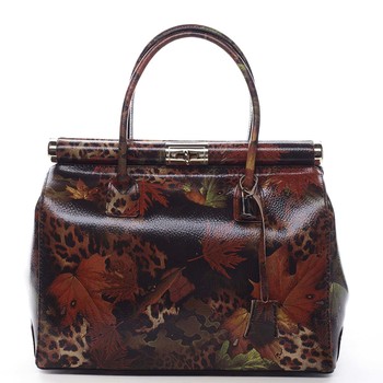 Módna originálny dámska kožená kabelka do ruky jesennej - ItalY Hila