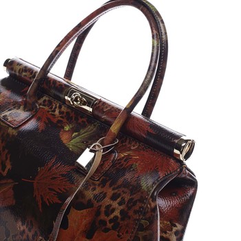 Módna originálny dámska kožená kabelka do ruky jesennej - ItalY Hila