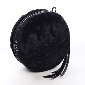 Dámska kožušinová kabelka čierna - Maria C Cheer