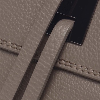 Dámska kožená crossbody kabelka taupe - ItalY Porta