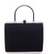 Dámska perleťová listová kabelka čierna - Michelle Moon V4100