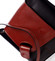 Dámska kožená crossbody kabelka čierno červená - ItalY Misty