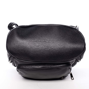 Dámsky kožený batoh čierny - ItalY Minetta